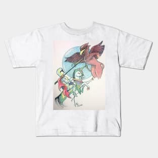 Lancelot and Griffin Kids T-Shirt